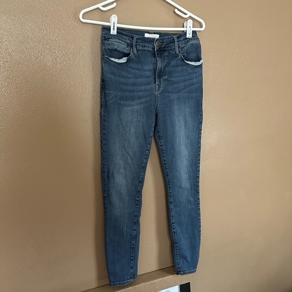 Frame Denim Le High Skinny Crop Size 27 - Picture 2 of 8